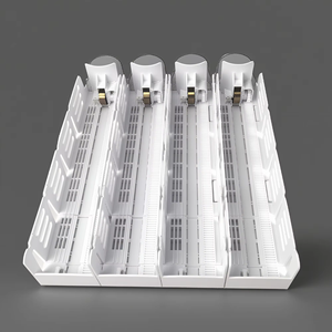 Sistema de deslizamiento de rodillo de gestión de autoalimentación de agua para nevera con resorte de plástico automático para supermercado, empujador de estante de botella de bebida - Product Image 5