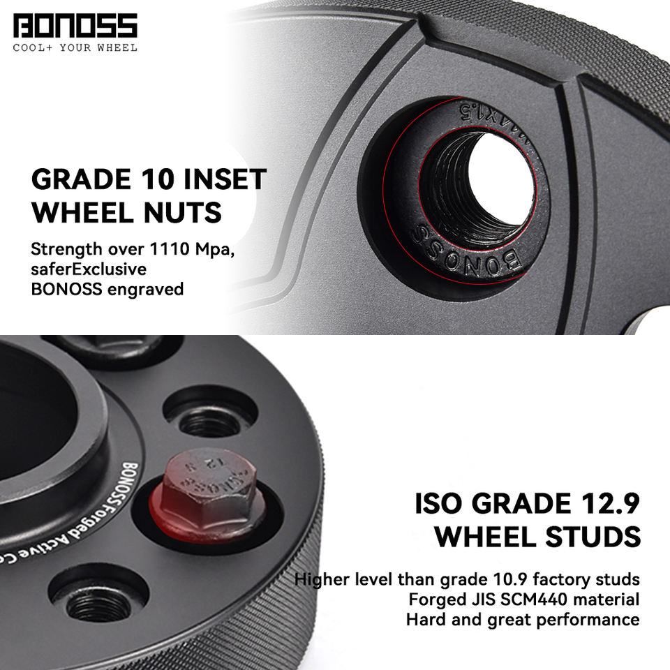 BONOSS Hubcentric 5x120 Wheel Spacers 3-50mm CB72.6 6061-T6 Forged for ...