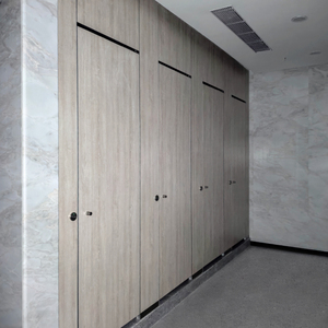 Mamparas de Baño Laminadas Compactas Modernas <span class=keywords><strong>Serie</strong></span> DEBO con Acabado de Madera Resistentes a los Arañazos - Product Image 5