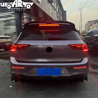 Feux de signalisation arrière à LED pour pare-chocs arrière de voiture, style lame, pour Volkswagen Golf 8 2020+