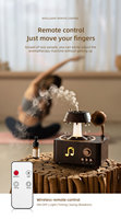 Cadeau de Noël, phonographe rétro, diffuseur d'arômes Bluetooth, diffuseur d'arômes en forme de goutte de pluie, télécommande, humidificateur d'huiles essentielles