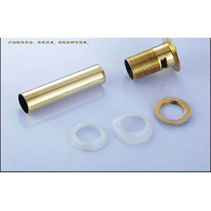 Vanne de vidange à bascule de style européen, plaquée bronze antique doré, filetage cylindrique de 84,5 mm, installation facile pour lavabos - Product Image 1