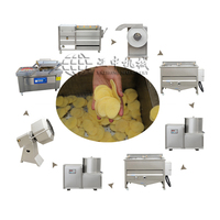 Semi-Automatische Chips Verwerking Fabriek Verkoop Bevroren Aardappelvlokken Maken Machine Frietjes Productielijn