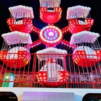 Petite Grande Roue Mobile avec Remorque pour Fêtes Foraines, Manège Portable de Noël à Vendre