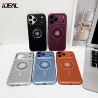 Nouvelle coque arrière magnétique respirante à dissipation thermique pour iPhone 18 Pro Max 17 Air 16 15 14 13 12 11, compatible charge sans fil et refroidissement