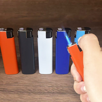 Briquet à gaz en métal personnalisé en gros, logo personnalisé, style classique, portable, rechargeable, écologique