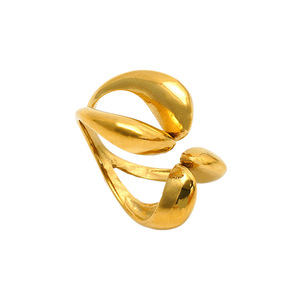 Zogxin Geometric Fashion Ring Gold Double Ring Design Women's Everyday Jewelry - Product Image 5