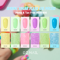 Nouveau Gel Polish Flash Effet Sucre Printanier 2026 Sans HEMA Sans TPO Haute Brillance Brillant Vente en Gros