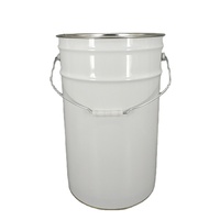 Bidon en étain à tête ouverte de 25 litres avec couvercle à oreilles ou couvercle à anneau de verrouillage pour peinture et revêtement