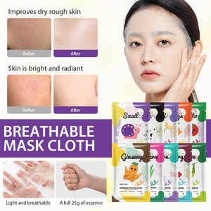 10 tipos de mascarilla facial de etiqueta privada OEM Cuidado DE LA PIEL Hidratante Nutritivo Brillo Hidratante 25ml MOOYAM Mascarilla facial - Product Image 3