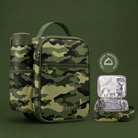 Sac à dos isotherme imperméable à double couche grande capacité, fermeture éclair, style tendance, multifonctionnel et portable