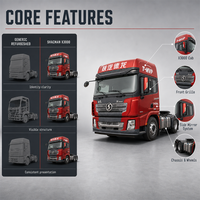 Tête de tracteur SHACMAN X3000 8x4 Euro 2 Diesel pour la logistique des équipements minières