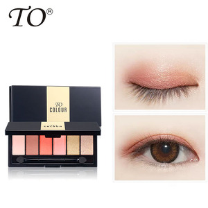 Soldes Exceptionnelles : <span class=keywords><strong>Palette</strong></span> de Fards à Paupières Mat Imperméable 6 Couleurs et Illuminateur – Maquillage Yeux pour Femme - Product Image 1