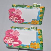 Cadre photo en papier de 6 pouces avec support de table, personnalisable pour la publicité, la promotion, les événements, les cadeaux, avec impression couleur et logo, de forme spéciale