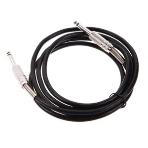 5M Guitar Instrument Cable 1/4 Inch Straight to Right Angle 6.35mm Electric Guitar Patch cable Braided for Bass Keyboard Mixer