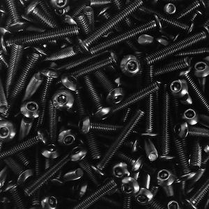 M2 M2.5 M3 M4 M5 M6 M8 ISO7380 Grade 10.9 Round Head Black Oxide Steel Hex <b>Socket</b> Button Head Screws Allen Bolts - Product Image 6