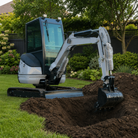 Mini-pelle compacte durable 2000 kg certifiée EPA CE avec attache rapide pour l'agriculture et la construction – Prête à être expédiée