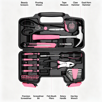 Kit d'outils portables 39 pièces pour réparation domestique avec marteau à griffes, pince, mètre ruban pour bricolage et entretien automobile