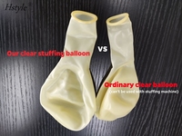 25 Pièces/Paquet de Ballons en Latex Transparents de 18 Pouces à Remplir pour Décoration de Mariage, Anniversaire, Fête – Balles Gonflables SBR108