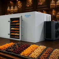 Séchoir à pompe à chaleur DRYTECH 3500 kg pour fruits à coque, machine de séchage alimentaire en lots, certifié SGS, 40 kW, multi-tension, garantie 1 an