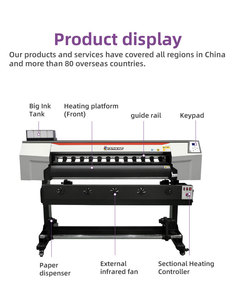 1.3m Textile Printing Machine I3200 Xp600 Head Sublimation Printer for T-shirt Roller Heat Transfer Printing Sublimation Machine