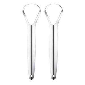 Finecare Portable Eco-Friendly Stainless Steel Tongue Scraper Various Sizes Oral Care Mouth Freshener for Home Use - Product Image 4