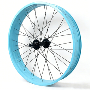 Vélo de neige avec pneus ultra larges, jeu de roues en alliage d'aluminium 24/26*4.0, vélo à pneus larges, vélo de plage, <span class=keywords><strong>roue</strong></span> avant et arrière - Product Image 2