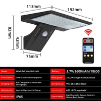 Lampe solaire extérieure sans perçage 2025 avec capteur intelligent, étanche, en forme de queue de baleine, à faible consommation d'énergie, idéale pour les villas rurales et les jardins.