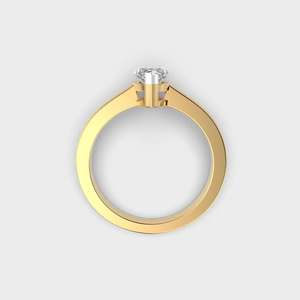 Bague de fiançailles APRICOT JEWELS 1CT avec diamant de laboratoire taille marquise |   Solitaire en or 14 carats certifié IGI, style hip-hop - Product Image 3