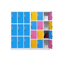 Armoire de rangement en acier verrouillable avec serrure à clé, armoire à dossiers à 6 portes pour la maison, le bureau, la salle de bain, usage commercial