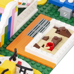 MOC4038 Série City - Modèle de scène de terrain de jeux avec bâtiments célèbres - Briques en plastique - Jeux de construction éducatifs DIY pour adolescents et adultes - Product Image 6
