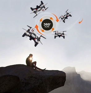 Dwi dowellin mini DIY <span class=keywords><strong>Drone</strong></span> Kit cho trẻ em người mới bắt đầu RC <span class=keywords><strong>Nano</strong></span> bay không người lái với 3D lật độ cao giữ không đầu chế độ bao gồm sạc - Product Image 4