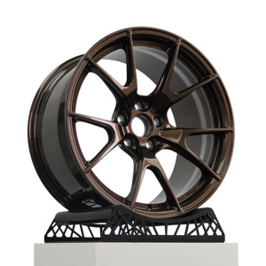 KE-Llantas forjadas <span class=keywords><strong>de</strong></span> bronce vino, llantas <span class=keywords><strong>de</strong></span> aleación cóncavas profundas <span class=keywords><strong>de</strong></span> <span class=keywords><strong>1</strong></span> pieza aptas para BMW M3 M4 Tesla Mustang, 17, 18, 19, 20, 21, 5x120/5x114,3 - Product Image 3