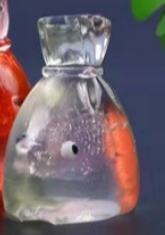 20599-Jelly-Textured Purple Goldfish Bag