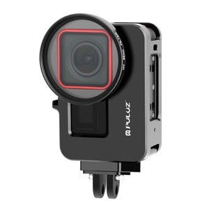 Precio de fábrica PULUZ para Insta360 Ace <span class=keywords><strong>Pro</strong></span> / Ace marco adaptador de jaula de conejo de Metal con filtro UV de 52mm y anillo adaptador - Product Image 1