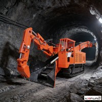 Cargadora de túneles de minería MTS-180, minicargadora de escoria a la parrilla sobre orugas, para excavaciones subterráneas
127