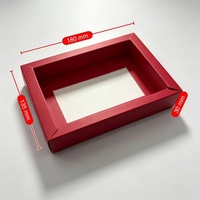 Boîte en papier pliable avec logo personnalisé, tiroir coulissant, fenêtre transparente en PVC, portable, écologique, recyclable, pour bougies, cadeaux, artisanat
