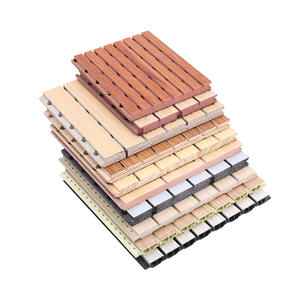 Tablero de listones de madera de agujero redondo, trampas de Bajo perforadas de madera, <span class=keywords><strong>aislamiento</strong></span> acústico de insonorización para Chruch Studio Office Home - Product Image 5