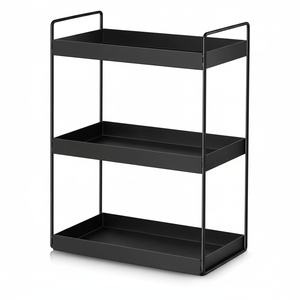 Étagère de rangement d'angle de cuisine murale moderne et élégante de haute qualité, écologique, en métal, organisateur de rangement pour la maison, l'hôtel - Product Image 1