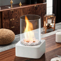 Nouveaux appareils de chauffage autoportants OEM/ODM personnalisés de haute qualité Cheminée portable à l'éthanol Foyer de table au bioéthanol pour villa