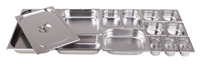 Buphex Gastro norm Container Edelstahl Dampf tisch pfanne mit Silikon deckel für Eis Hergestellt von Gastronom