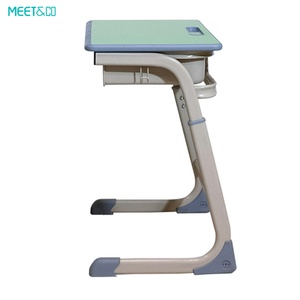 Modern Wood Plastic <b>Desk</b> Chair <b>Set</b> for Home Office and Primary School Workshop for Middle Children's Classroom Furniture Use - Product Image 4