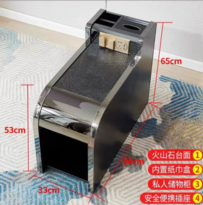 Economical <b>Portable</b> Stainless Steel Beauty Small Coffee <b>Table</b> Manicure Corner Sauna Foot Massage Wash Cabinet for Spa Home Use - Product Image 2