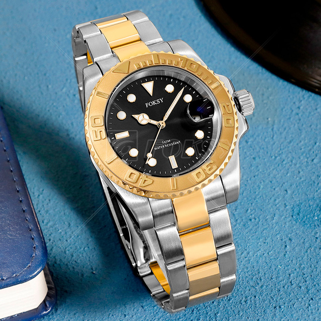 High Quality Stainless Steel Watches Luxury Own Logo Men Wrist Private Label Quartz Watch