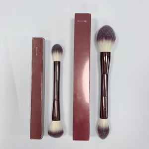 <span class=keywords><strong>Pinceau</strong></span> à poudre double tête sur mesure, série Hourglass, végan, luxe, professionnel, pinceaux de <span class=keywords><strong>maquillage</strong></span>, fabrication en usine - Product Image 6