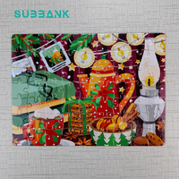 Sous-banque Vente en gros A3/A4/A5/DIY Personnalisé Personnalisé Papier Jigsaw Blanches pour Sublimation Puzzle-Cadeaux de bienvenue Tradeshow Giveaways