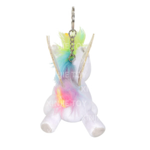 Porte-clés <span class=keywords><strong>licorne</strong></span> en peluche personnalisé fabriqué en usine, <span class=keywords><strong>licorne</strong></span> <span class=keywords><strong>blanche</strong></span>, porte-clés en peluche doux pour sac, <span class=keywords><strong>licorne</strong></span> de dessin animé - Product Image 2