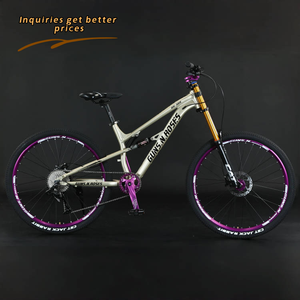 Usine directe 24/26 pouces descente <span class=keywords><strong>vtt</strong></span> vélo de <span class=keywords><strong>course</strong></span> système de frein à disque hydraulique 10 vitesses fourche en acier pédale ordinaire - Product Image 1