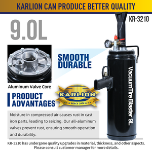 KARLION 9L Carbon Steel Blow Gun Quick Hand Tool Tire Leak Repair <strong>Bead</strong> Seater Box Included Air Pump 12-Month - Product Image 3