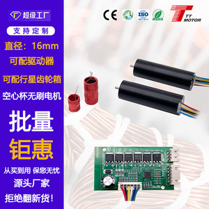 TTMOTOR fabrica motores sin escobillas de copa hueca de 16 mm, motores de copa hueca reforzados de alto torque tipo 1652. - Product Image 4
